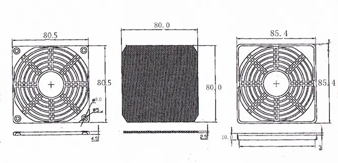 Does the geometry of the mesh influence the noise level of the cooling fan?